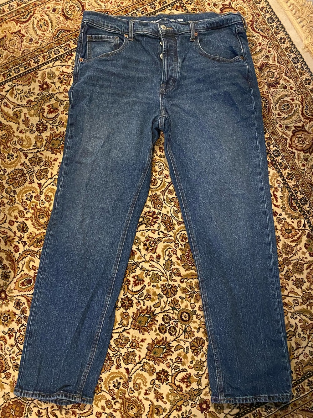 Old Nacy Classic Blue Denim Women’s buttonfly Jeans